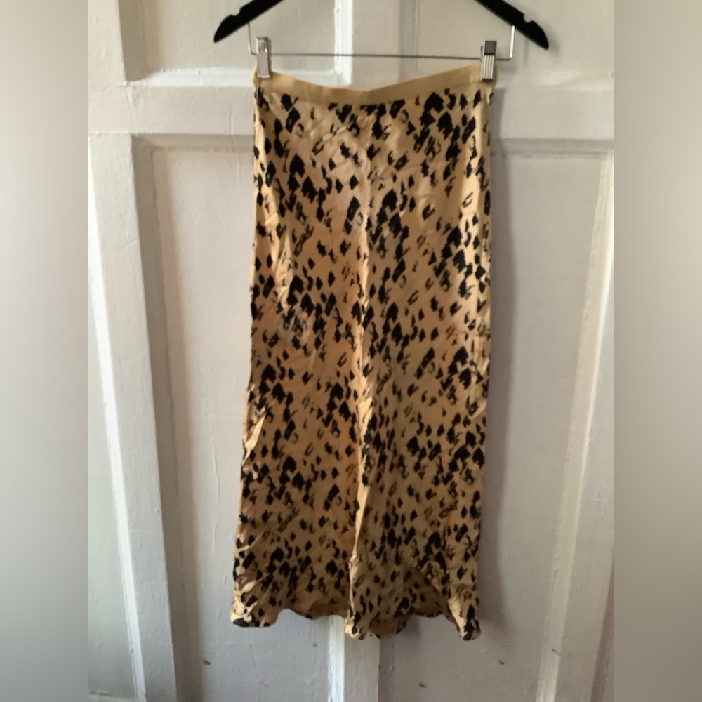 Anine Bing Erin Animal Print Ladies Silk Skirt